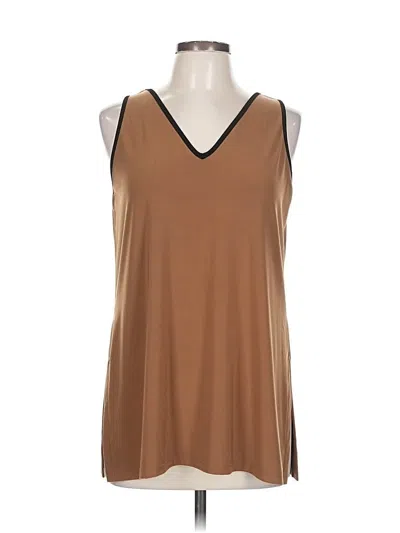 Pre-owned Sympli Sleeveless T-shirt In Brown