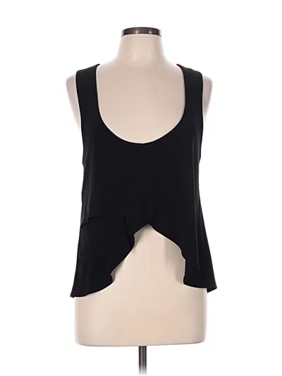 Pre-owned Sympli Sleeveless Top Black Halter Neckline Tops