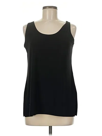 Pre-owned Sympli Sleeveless Top Black Scoop Neck Tops