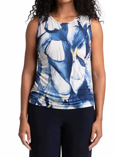 Sympli Slim Fete Sleeveless Top In Watery Reflections In Multi
