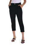Sympli Slim Fit Capri Pant In Black In Black