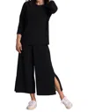 Sympli Slouch Sweatshirt In Black In Black