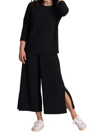Sympli Slouch Sweatshirt In Black