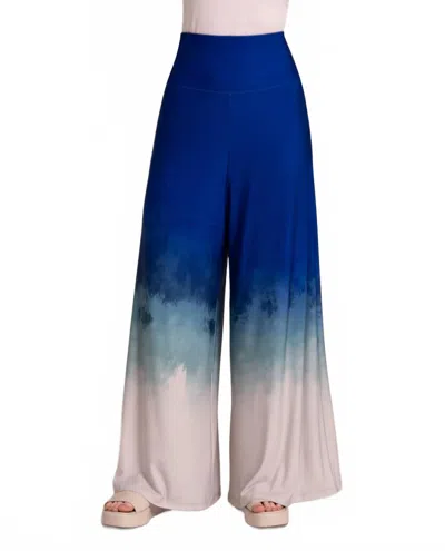 Sympli Trumpet Leg Pant In Surf & Sand In Blue
