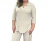 Sympli Weekender Top - Plus In Cashew In Neutral