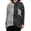 Sympli Whisper Two Tone Boxy Shirt In Animal In Multi