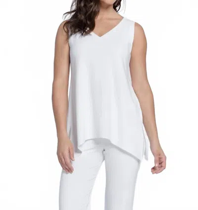 Sympli Women's Go To Wide V Neck Top In White