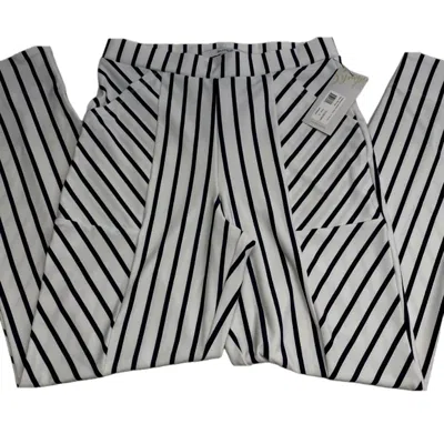 Sympli Women's Hepburn Ankle Pants In White/navy In Multi