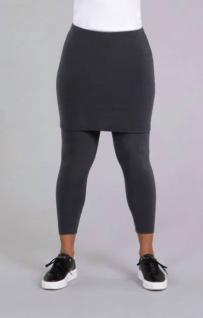 Sympli Women's Mini Skirt In Graphite In Gray