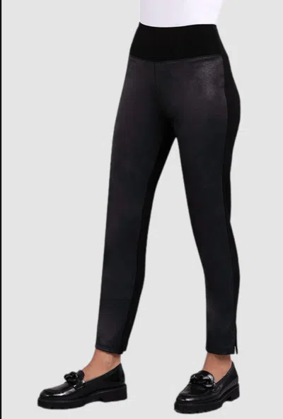 Sympli Women's Mix Narrow Pant In Black/fux