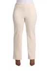 Sympli Women's Pull On Chenille Pant In Antique White In Beige