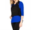 Sympli Zest Crop Smock Top In Black In Black