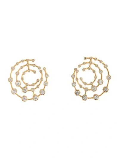 Pre-owned Syna 18k 1.30ctw Diamond Drop Earrings In Multicolor
