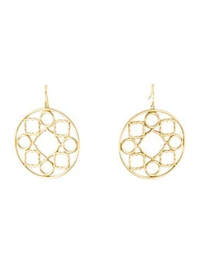 Pre-owned Syna 18k Big Mogul Earrings In Multi