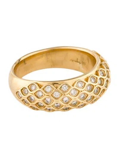 Pre-owned Syna 18k Diamond Band In Multicolor