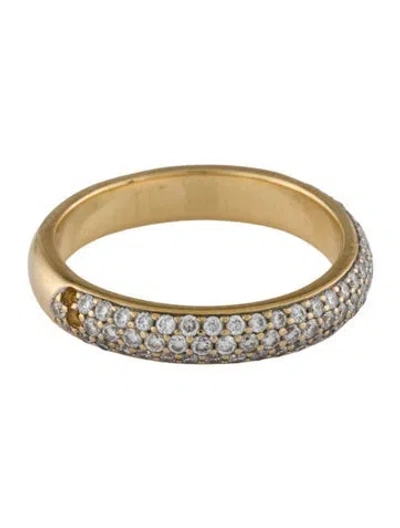 Pre-owned Syna 18k Diamond Stacking Band Ring In Multi
