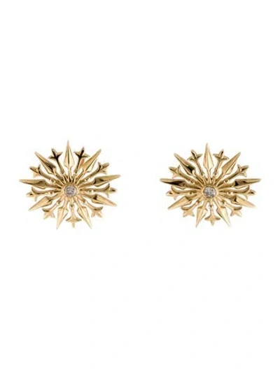 Pre-owned Syna 18k Diamond Starburst Earclip In Multicolor