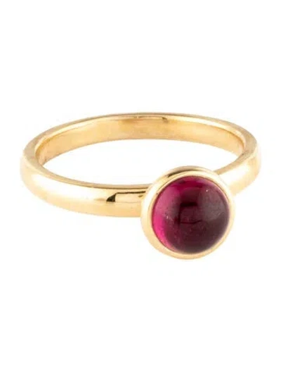 Pre-owned Syna 18k Tourmaline Stacking Bauble Ring In Multi