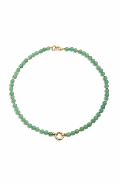 Syna Aventurine Story Strand In Green