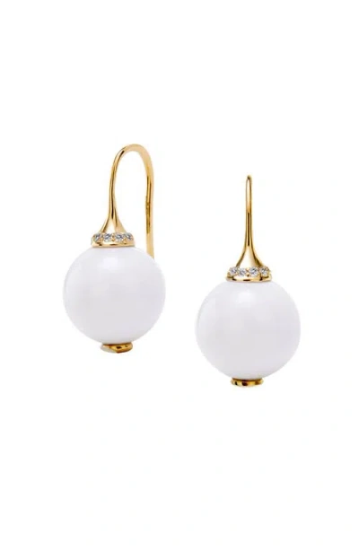 Syna Bead Earrings In Metallic