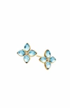 Syna Bloom Mini Florae Studs In Red