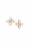 Syna Bloom Mini Florae Studs In Gold