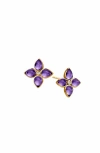 Syna Bloom Mini Florae Studs In White