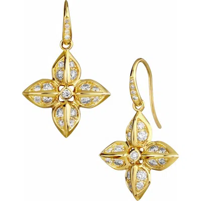 Syna Bloom Pod Earrings In Red