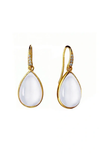 Syna Bloom Tear Drop Earrings In Gold