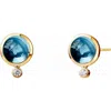 Syna Cirra Mini Studs In Blue