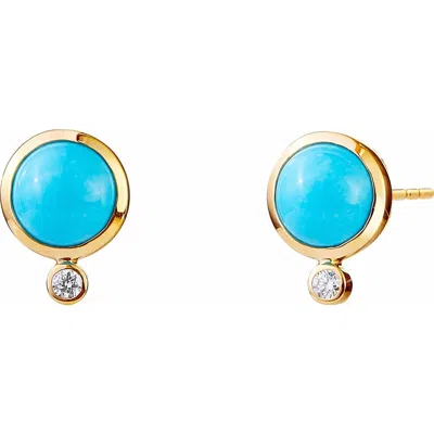 Syna Cirra Mini Studs In Pink