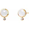 Syna Cirra Mini Studs In White