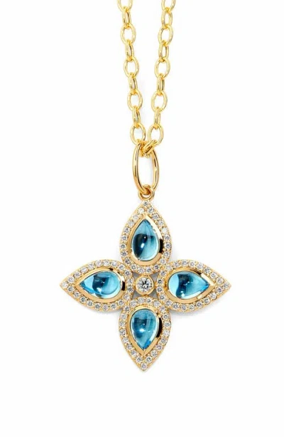Syna Clover Pendant In Gold
