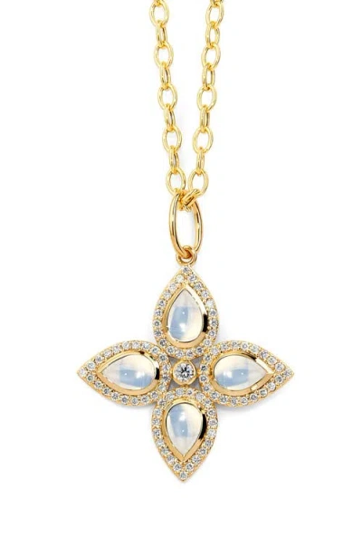 Syna Clover Pendant In Gold