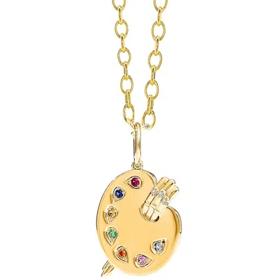 Syna Cosmic Palette Charm In Gold