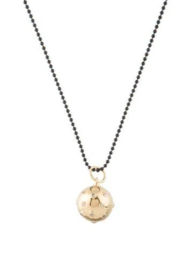 Pre-owned Syna Diamond Cosmic Disco Ball Pendant Necklace, 18" In Multi