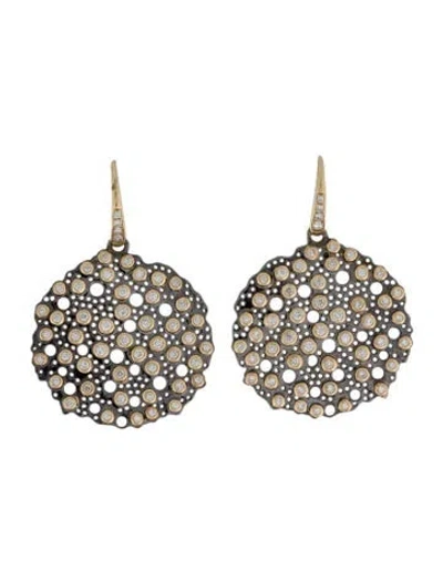 Pre-owned Syna Diamond Cosmic Starry Nights Drop Earrings In Multi