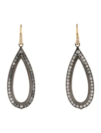 Pre-owned Syna Diamond Drop Earrings In Multi