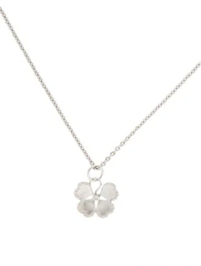 Pre-owned Syna Diamond Flower Pendant Necklace, 18" In Multi