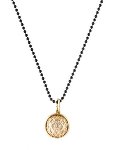 Pre-owned Syna Diamond Mogul Pendant Necklace W/ Tags, 17.75" In Multi