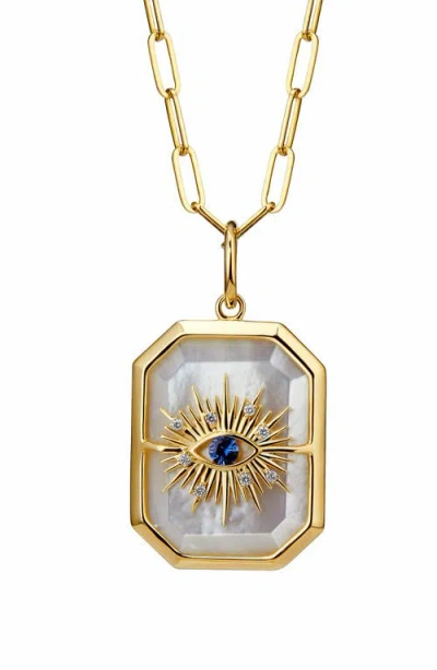 Syna Eye Of The Cosmos Necklace In Gold