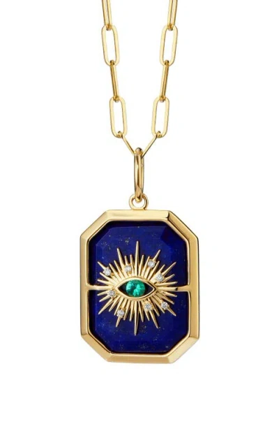 Syna Eye Of The Cosmos Necklace In Gold