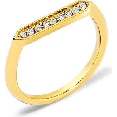 Syna Hex Ring In Gold