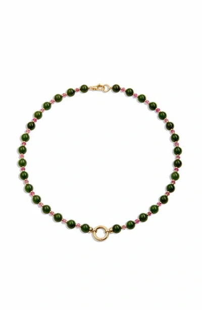 Syna Jade & Tourmaline Story Strand In Green