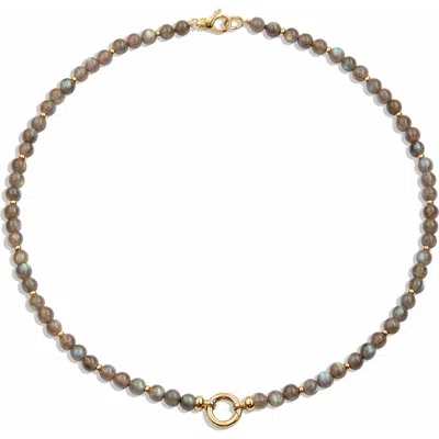 Syna Labradorite Story Strand In Brown
