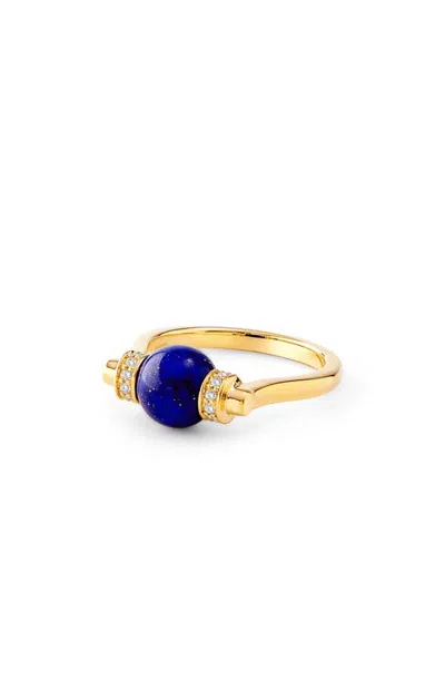 Syna Lapis Bead Ring In Multi