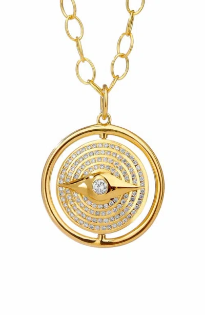 Syna Reversible Celestial Vision Charm In Gold