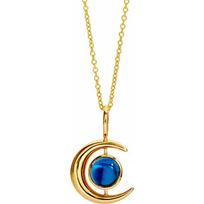 Syna Reversible Moon Charm In Multi