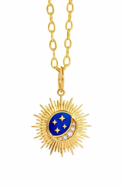 Syna Sun Moon Stars Charm In Gold