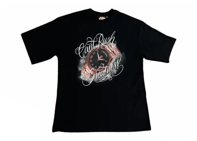 Pre-owned Syna World Men's  Can't Rush Greatness Watch Tee Shirt In Black